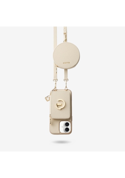 Custype Apple iPhone Uyumlu,  17 4 Parça Magsafe Askılı Telefon Kılıfı Seti Çıkarılabilir Manyetik Cüzdan Ve Mini