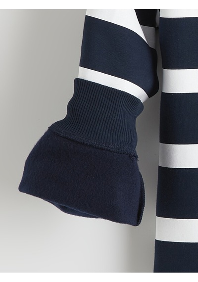 Lcw Vision Lacivert Polo Yaka Çizgili Erkek Kalın Sweatshirt