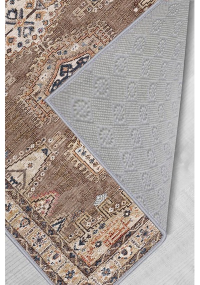 Rovigo Home Dijital Baskı Yıkanabilir Kaymaz Taban Salon Halısı  RVG1759 Çok Renkli