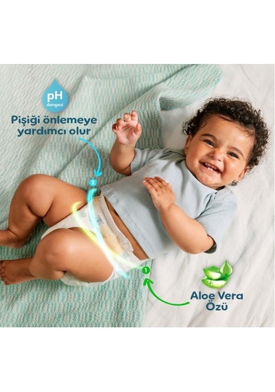 Aktif Bebek Süper Paket Bebek Bezi 3 Beden 58 Adet 6 Beden