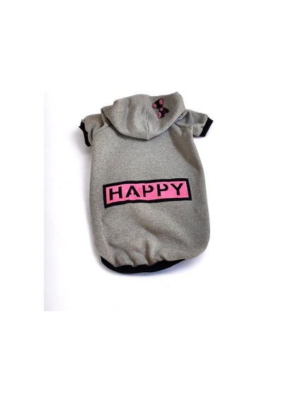 Kemique Happy Kapşonlu Sweatshirt Orta ve Büyük Irklar İçin