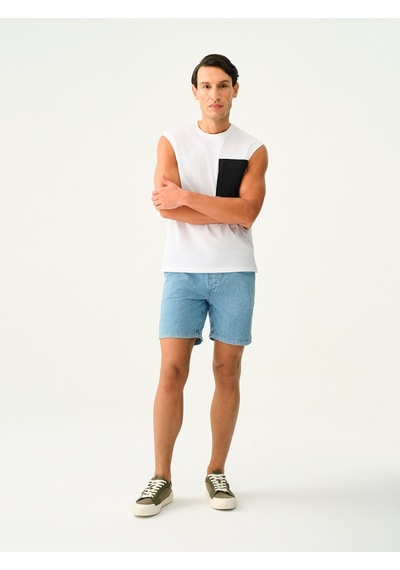 Regular Fit Erkek Şort Denim