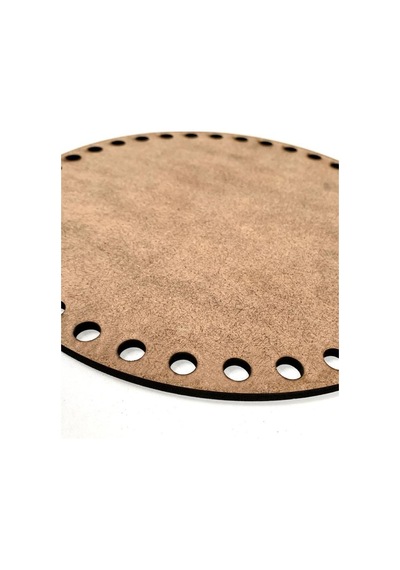 35cm Lazer Kesim Boyanabilir Ham Mdf Makrome Tepsi Plakası