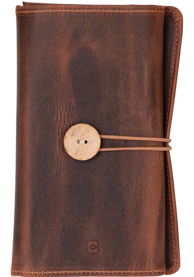 Bloominbag Torino Tech Roll Saddle Cognac Hakiki Deri Kablo & Şarj Düzenleyici Kahverengi
