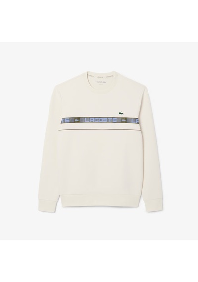Lacoste Sh4767 Erkek Sweatshirt Krem