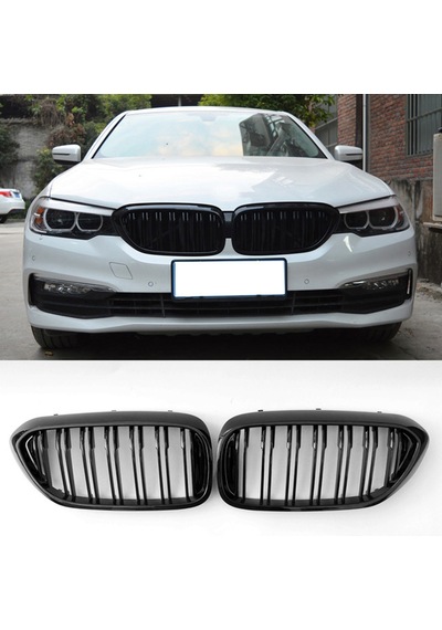 Bmw 5 Serisi G30 F90 Piano Black Ön Panjur M5 Izgara Böbrek