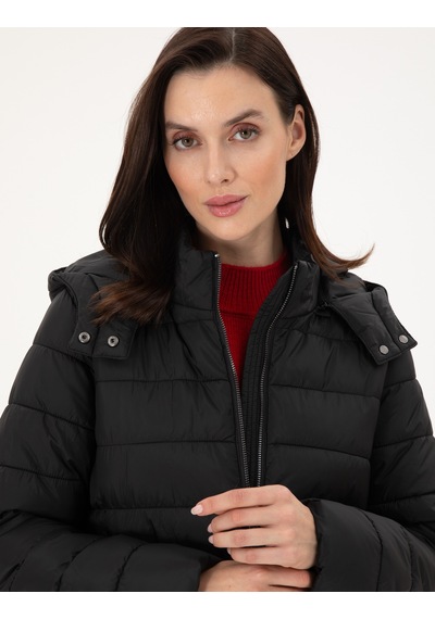 Pierre Cardin Kadın Siyah Kaban 50297299-vr046 Siyah