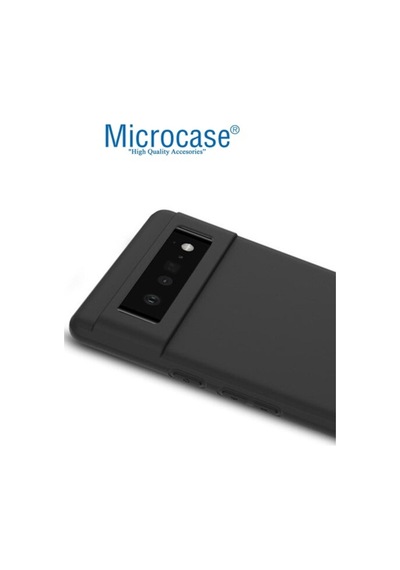 Microcase Google Pixel 6 Pro Matte Serisi Silikon Kilif - Siyah 537769942