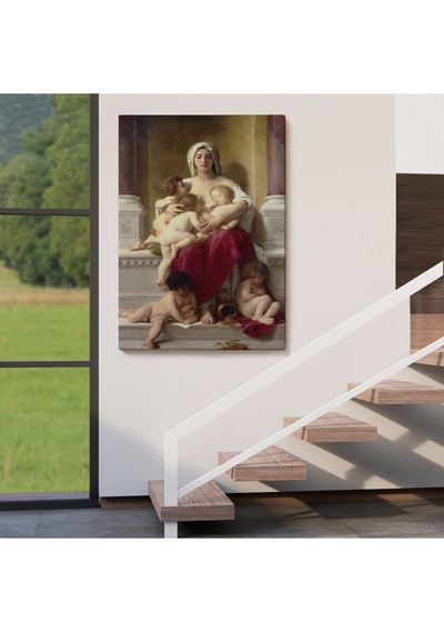 Yetiştirme Yurdundaki Kadın Ve Çocuklar Duvar Tablosu William-adolphe Bouguereau-6147 35 X 50
