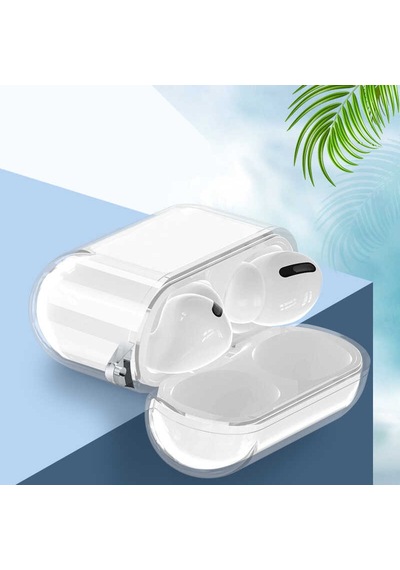 Kilifone - Apple Uyumlu AirPods Pro 2 - Kılıf Şeffaf Darbelere Karşı Dayanıklı Koruyucu Silikon Kılıf Airbag 14 - Şeffaf