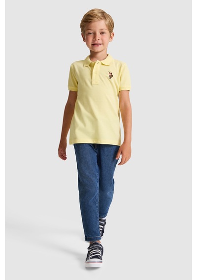 U.S. Polo Assn. Erkek Çocuk Açık Sarı Tişört Basic 50325608-vr004 Acık Sarı