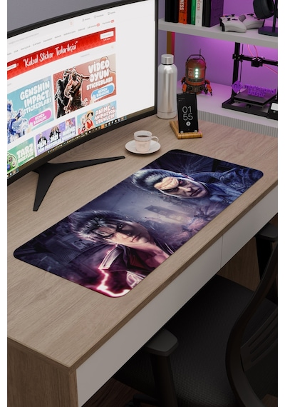 Tekken Kaymaz Dikişli Kauçuk Oyuncu Mousepad V3 - 70x30 Xl Gaming Mouse Pad Fare Altlığı