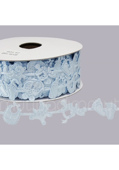Mutluadim 2Cm X 22,5Metre Sıra Sıra Bebek Desenli Kurdela