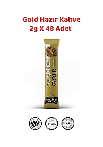 Aladeeb Gold Hazır Kahve 48 x 2 G