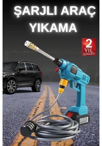 Şarjlı - 154 - Ve Yüksek Basınçlı Oto Yıkama Makinesi Ve Sulama Tabancası Bahçe - Csmo-tex - Yıkama Makinesi