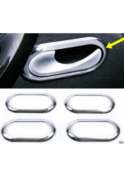 Dacıa Duster 2010-2017 İç Kapı Kolu Çerçevesi Paslanmaz Çelik
