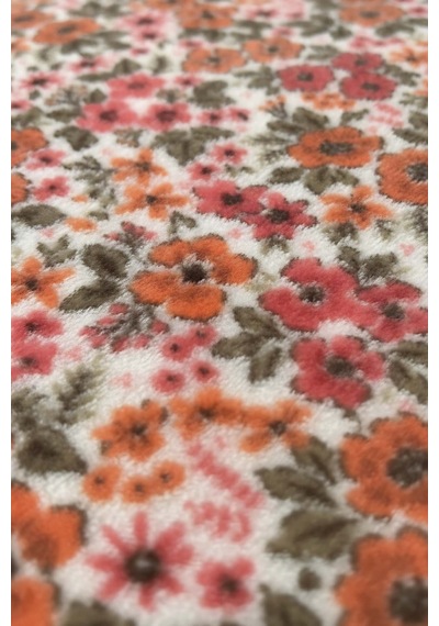 Pembe Bahar Çift Kişilik Peluş Battaniye Pembe