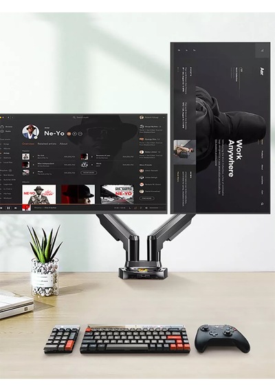 North Bayou Nb F160 Dual Monitor Holder Arm Desktop Mount 221793139
