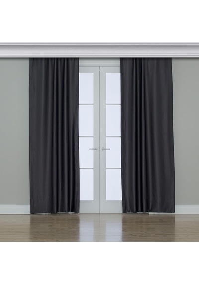 Fabric Design Blackout Antrasit Karartma Özellikli Fon Perde 125 X 200 Çok Renkli