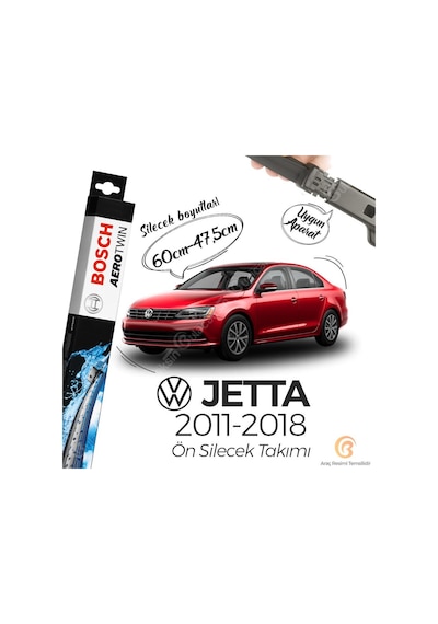 Volkswagen Jetta 4 Muz Silecek Takımı 2011-2018 Bosch Aerotwin