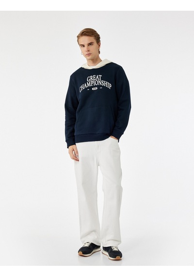 Koton Kanguru Cepli Uzun Kollu Baskılı Şardonlu Renk Kontrastlı Kapşonlu Sweatshirt Lacivert 6wam70093mk Lacivert Koton Kanguru Cepli Uzun Kollu Baskılı Şardonlu Renk Kontrastlı Kapşonlu Sweatshirt Lacivert 6wam70093mk Lacivert
