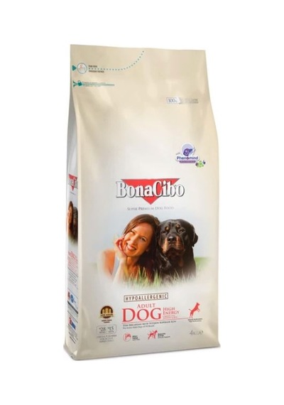 BonaCibo Tavuklu Yüksek Enerjili Yetişkin Köpek Maması 4 KG