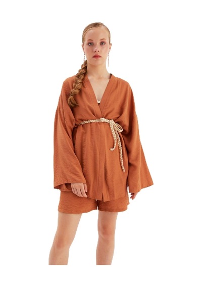Kuşak Detaylı Salaş Kimono Stn139kce1059 Diğer