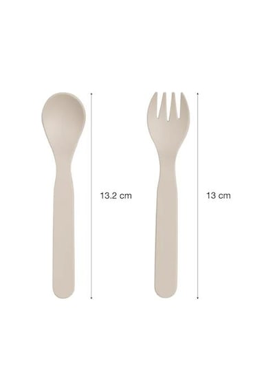 Citron Bio-based 2'li Çatal Kaşık Takımı Ve Kutusu - Green - Cream 1196953
