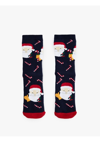 Koton Noel Baba Baskılı Soket Havlu Yılbaşı Çorabı Lacivert 7wak80410aa Koton Noel Baba Baskılı Soket Havlu Yılbaşı Çorabı Lacivert 7wak80410aa