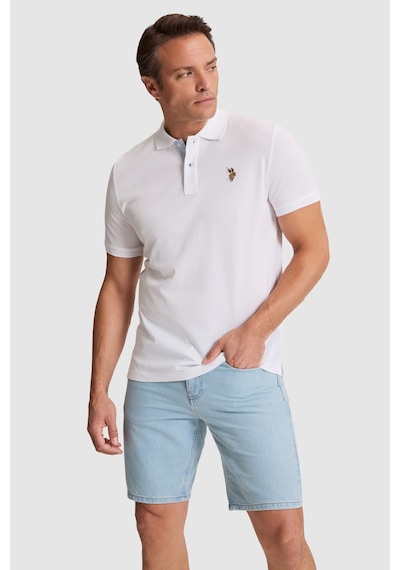 U.s. Polo Assn. Erkek Beyaz Tişört Basic 50324937-vr013
