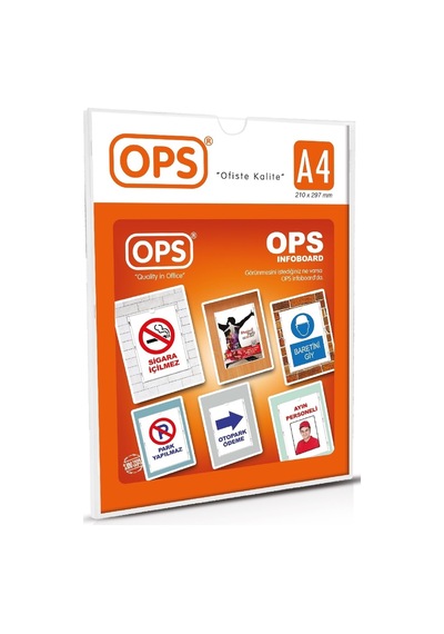 Ops A4 Duvar Tipi Afiş Taşıyıcı Ops 070