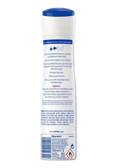Kadın Sprey Deodorant Black&white Authentic 150 Ml,terleme Karşıtı,meyve,çiçek Kokusu,kumaş Koruması