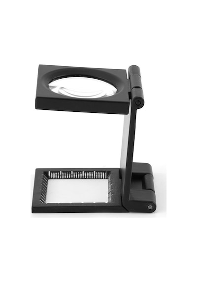 10x28mm Üç Katlanır 10x Büyüteç Çinko Alaşımlı Büyüteç Ölçekli Büyüteç