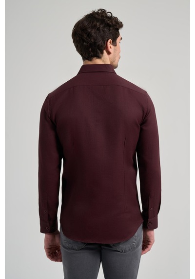 İmza Koyu Kahverengi Uzun Kol Baskılı Bez Ayağı Düğmeli Yaka Cepsiz Casual Slim Fit Gömlek 1004250138 400 Koyu Kahverengi İmza Koyu Kahverengi Uzun Kol Baskılı Bez Ayağı Düğmeli Yaka Cepsiz Casual Slim Fit Gömlek 1004250138 400 Koyu Kahverengi