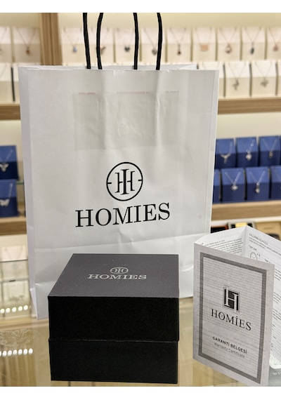 Homies Erkek Kol Saati %100 Orjinal Paslanmaz Çelik Kordon Siyah Kadran Gümüş