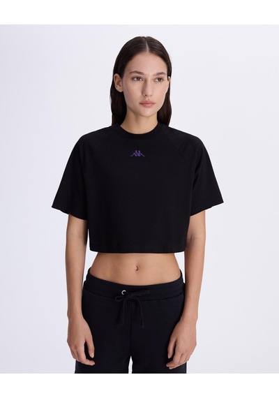 Kappa Authentic Alena T-shirt Kadın Siyah Oversize Tişört