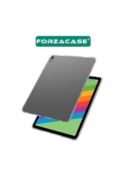 Forzacase Apple Uyumlu iPad  Air 2024 13 İnch İle Anti Shock Silikon Kılıf Şeffaf - Fc014 Şeffaf