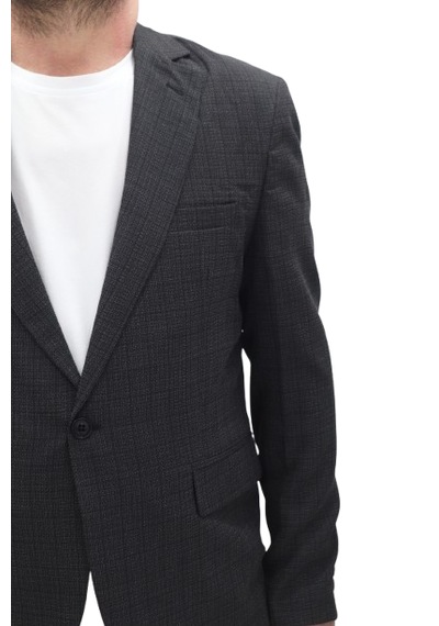 Twenhil Dmctekstil Erkek Ckt-204 Desenli Klasik Kesim Normal Kalıp Çift Düğme Blazer Ceket Siyah Twenhil Dmctekstil Erkek Ckt-204 Desenli Klasik Kesim Normal Kalıp Çift Düğme Blazer Ceket Siyah