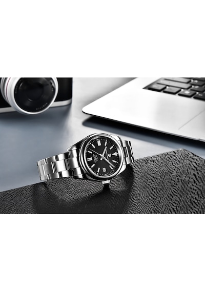 Pagani Design Pd-1690 Oyster Perpetual 38mm 200m Su Geçirmez Japon Nh35 Otomatik Mekanik Paslanmaz Çelik Saat Siyah