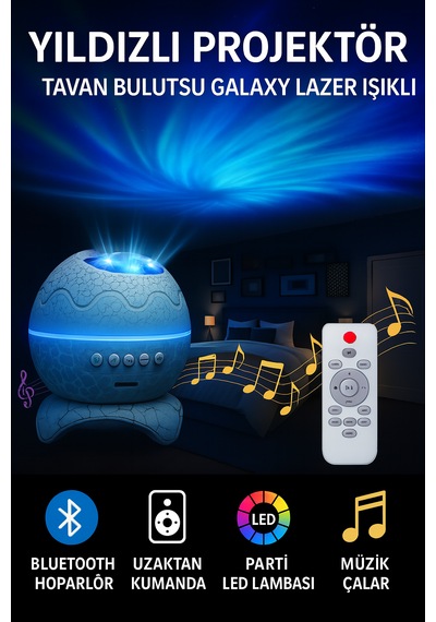 Projektör Işık Çocuklar İçin Eğitici Bluetooth Hoparlör Dinazor