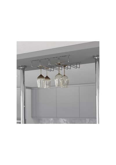 Krom Kadeh Askısı 4 Bölmeli S-4043-c Krom Tek Ebat Zsx S-4043-c