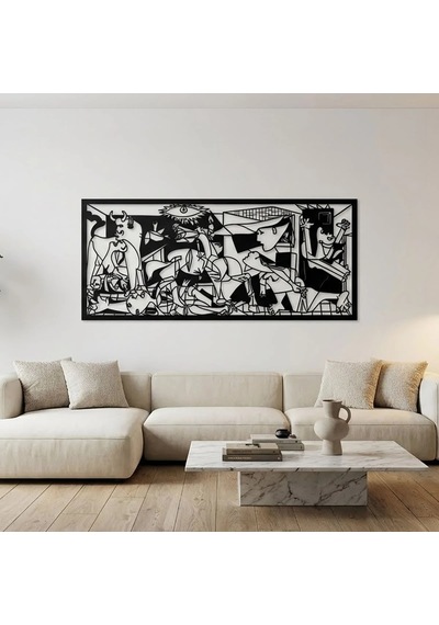 Picasso Kübist Guernica Metal Tablosu Sanat Koleksiyonu