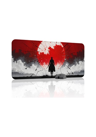 Red Dead Redemption 2 Dikişli Kauçuk Oyuncu Mousepad V5 - 90x40 Xxl Gaming Mouse Pad