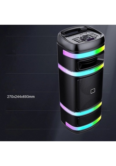 Kablosuz Mikrofonlu Hoparlör - Party Box Speaker Renkli