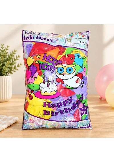 İyi Ki Doğdun Balon 100'lü Çok Renkli