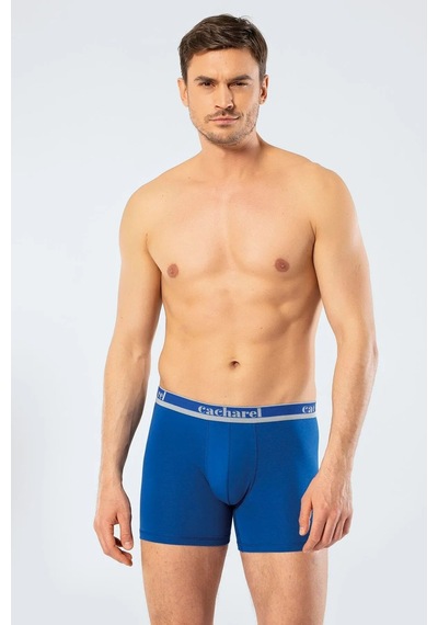 Cacharel 1338 Erkek 3'lü Likralı Uzun Paça Boxer-lacivert&indigo&saks Lacivert