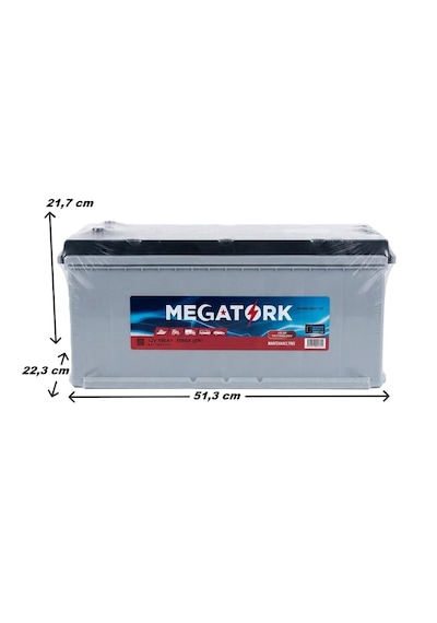 Megatork 12 V 180 Ah 1080 A Akü