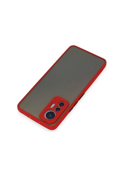 Newface - 401 - Xiaomi Mi 12 Lite Kılıf Montreal Silikon Kapak - Edntrend - - Kırmızı