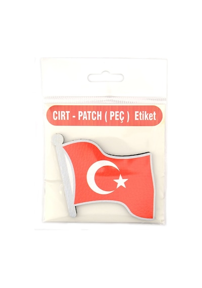 Dalgalı Türkiye Bayrak - Cırt - Patch - Peç - Arma Kırmızı