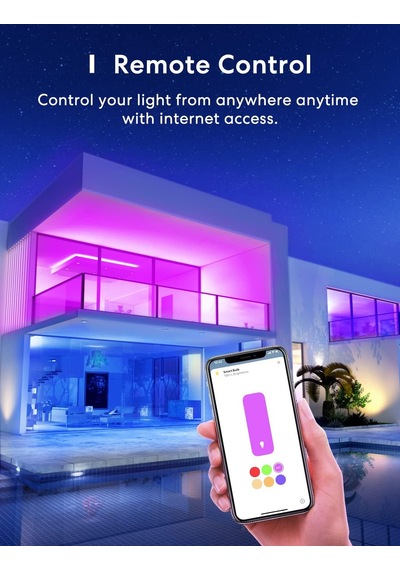 Meross Akıllı Wi-fi Ampul, Apple Homekit İle Çalışır, Wifi Lamba, Led, Çok Renkli, Kısılabilir Ampul, Siri, Alexa, Google Home Ve Smartthings İle Uyumlu, E27 Sıcak Beyaz Diğer